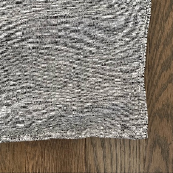 Brooklinen Washed European Linen Pillowcase Set Fog Chambray Grey Standard Size - Picture 3 of 6